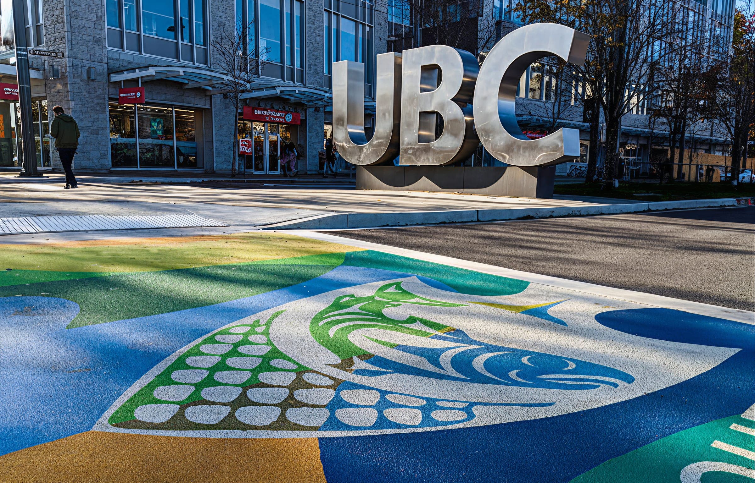 UBC & Musqueam Crosswalk — TrafficPatterns installed by Square One in Vancouver, BC