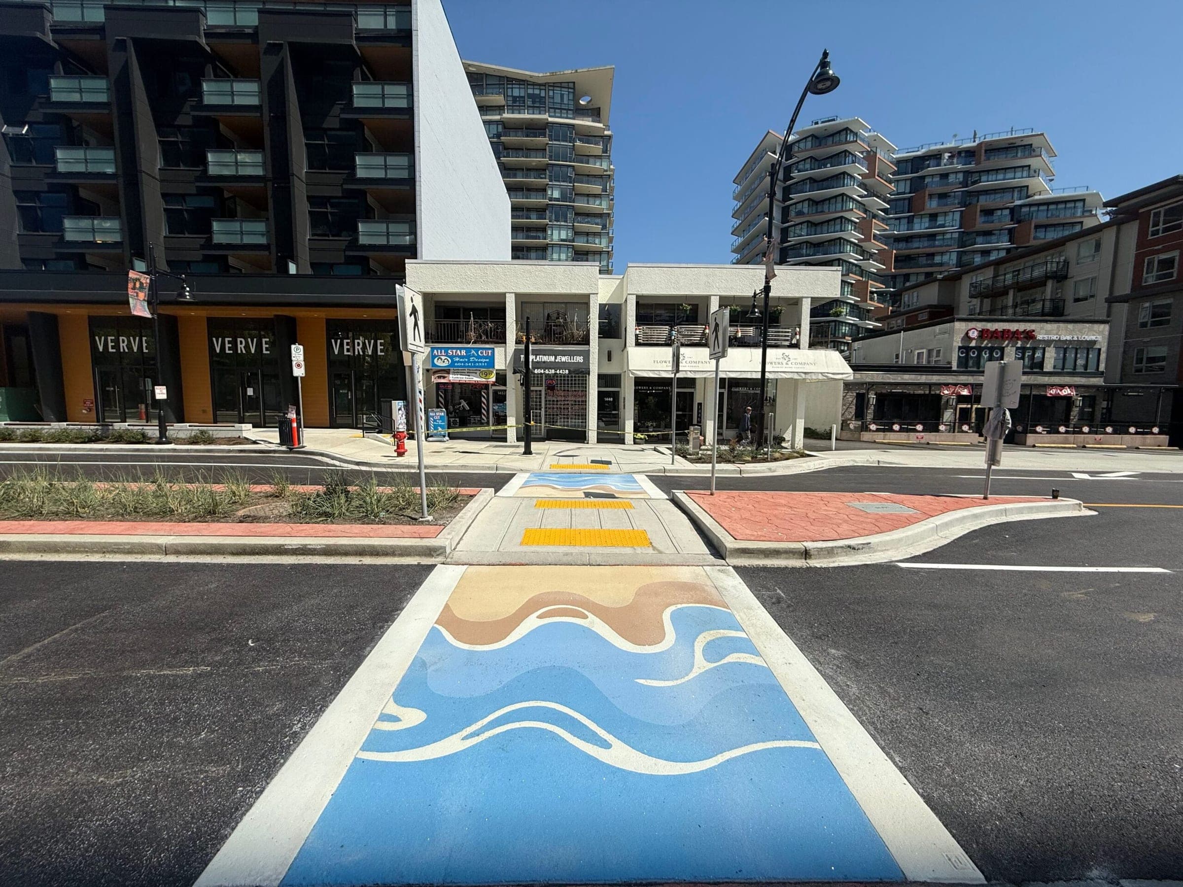 Artist-designed crosswalk — White Rock