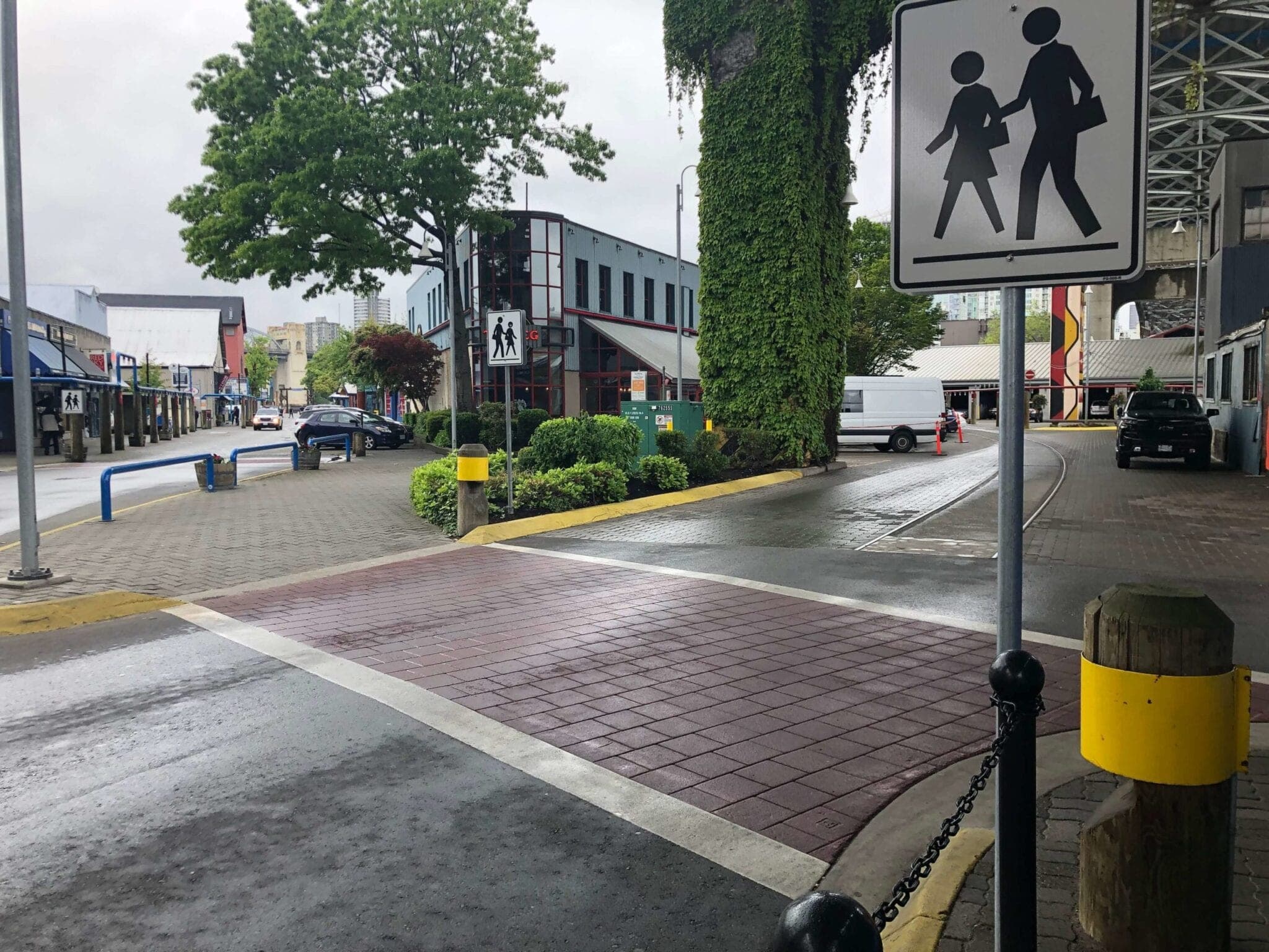 Granville Island crosswalk, two years on