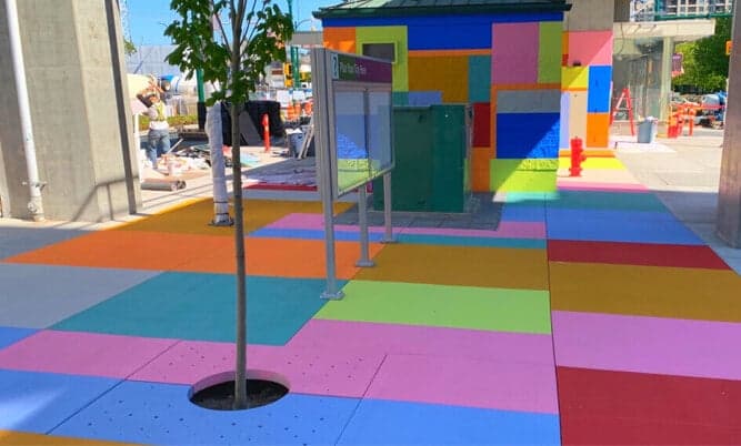 Public art at Joyce SkyTrain Station