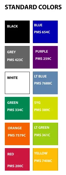 Page one of the PreMark colour card