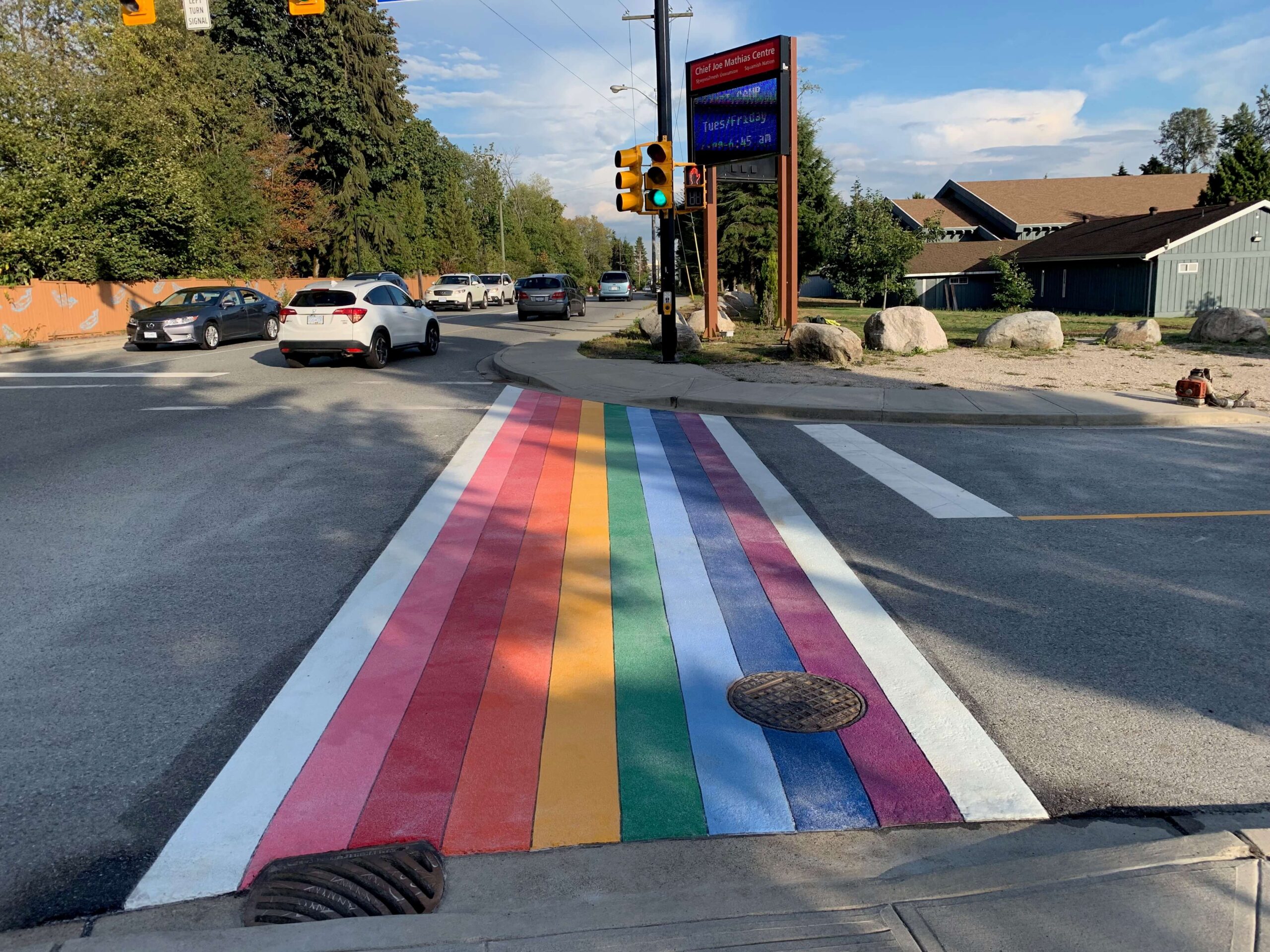 Rainbow Crosswalk Squamish